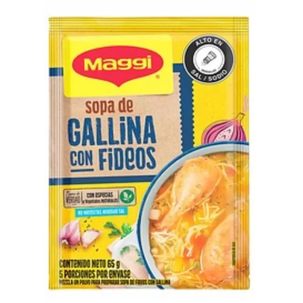 Sopa de magilla con fideos maggi 65 gramos