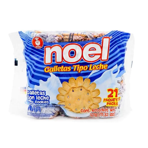 Galletas tipo lecha de Noel 21 paquetes