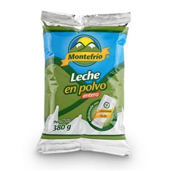 Bolsa de leche en polvo montefrío 380 gramos