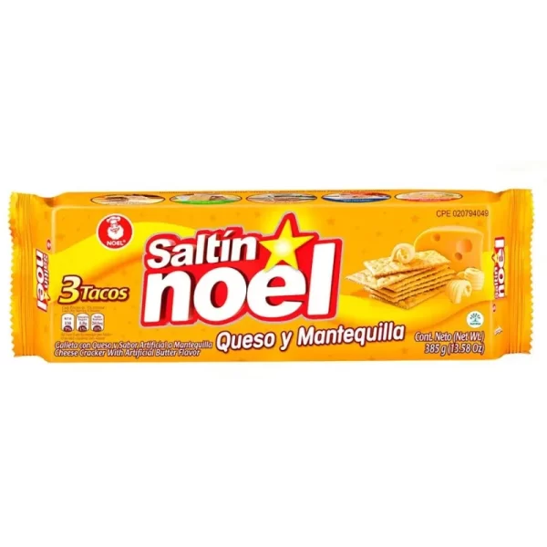 Galletas saltin noel queso mantequilla